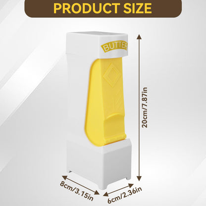 Butter Slicer, One Click Butter Cutter Butter Dispenser Butter Cutter Slicer Single Stick with Stainless Steel Blade for Kitchen
