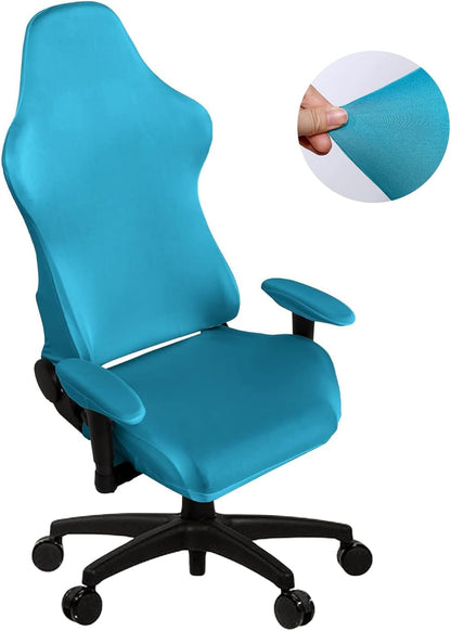 SARAFLORA Gaming Chair Covers, Stretch Washable Slipcovers for Armchair, Swivel Chair, Gaming Chair (Teal, X-Large)