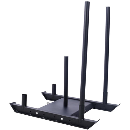 Amacv Weight Training Pull Sled, Fitness Strength Speed Training Sled, Steel Power Sled Workout Equipment for Athletic Exercise and Speed Improvement