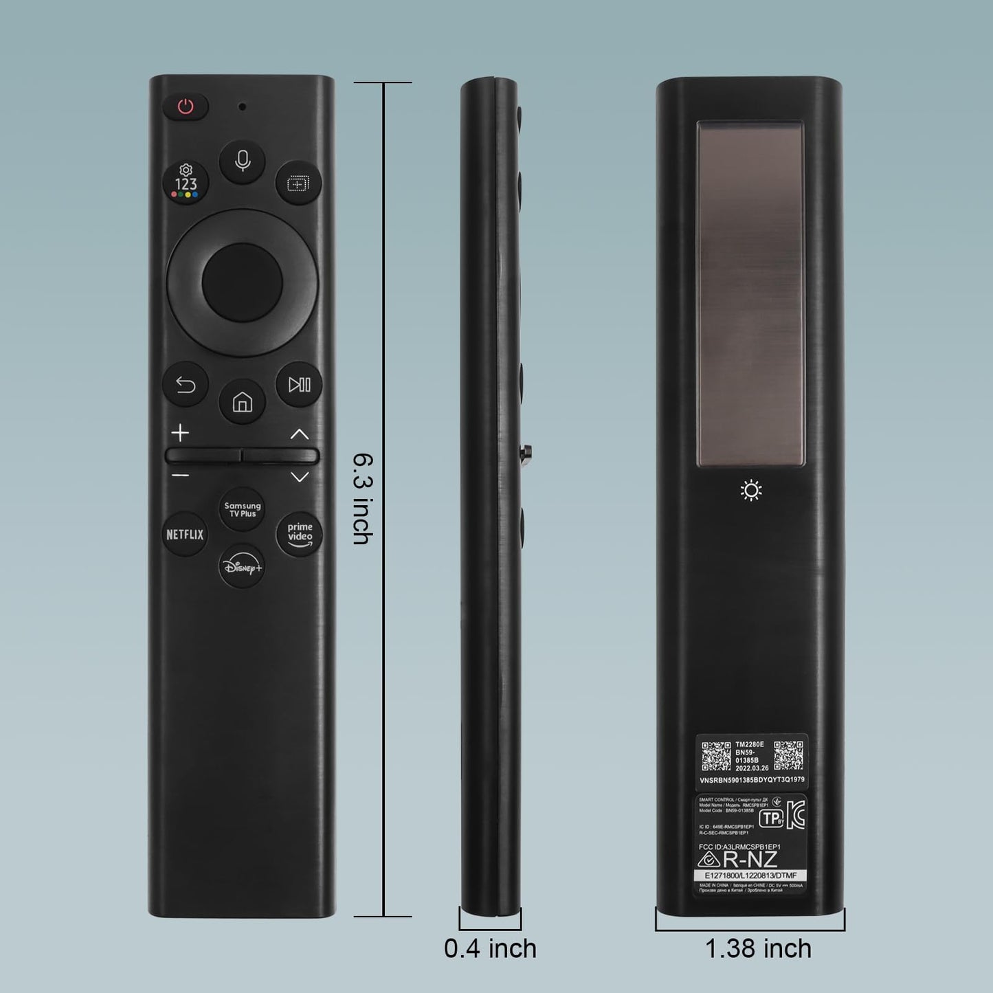 BN59-01357A Replacement Voice Remote Control fit for Samsung Smart TVs Compatible with Samsung QLED Series Smart TV Also BN59-01357F BN59-01357P Full Function Replacement