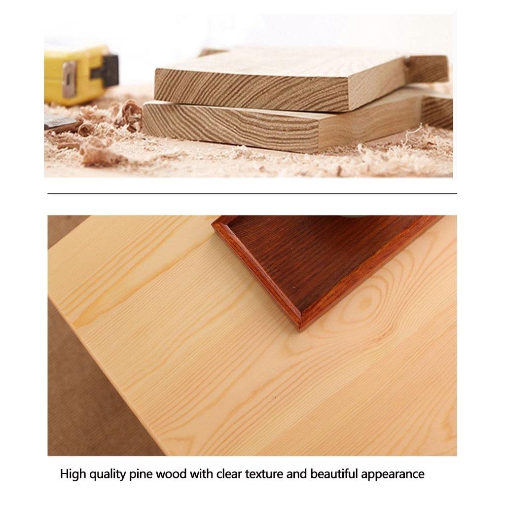 MHJKHG Wooden Small Coffee Table Floor Low Table Small Dining Table Laptop Table Children's Study Table Pine Material Simple Installation，Wood Color 70x40x30cm