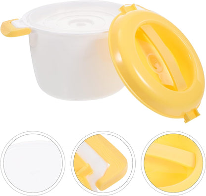 CALLARON Microwave Rice Cooker Steamer Bowl: Portable Food Steamer Pot for Pasta, Fish, Vegetables, Ramen Cookware