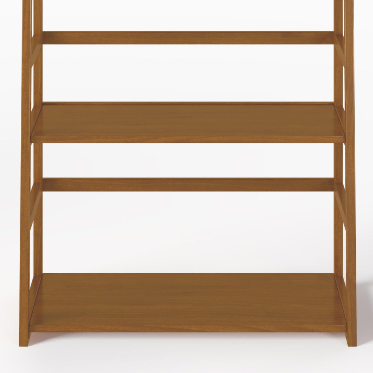 Hassyee Industrial Design Ladder Shelf Storage Rack Bookcase, Transitional Style Multipurpose 5-Tier Bookshelf for Living Room, Home Office, Kitchen, Bedroom