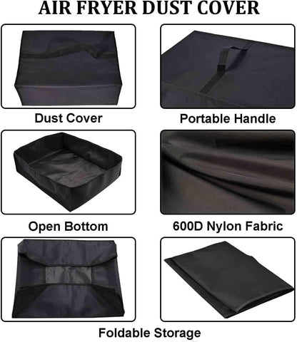 Heavy Duty Air Fryer Cover, Waterproof Dust-proof Case Compatible with COSORI Dual Basket Air Fryer 9 Qt