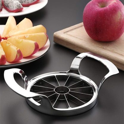 Stainless Steel Apple Slicer and Corer - FEITA 12 Blades Food Grade 304 Extra Large Heavy Duty Apple Cutter Divider up to 4 Inch Apples