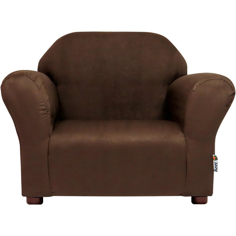 Roundy Toddler Armchair with Soft Microsuede Upholstery Durable Wooden Frame, Ergonomic Design, Fully Assembled, Comfortable Kids Chair for Ages 2-5, Ideal for Bedroom, Playroom & Daycare Use.