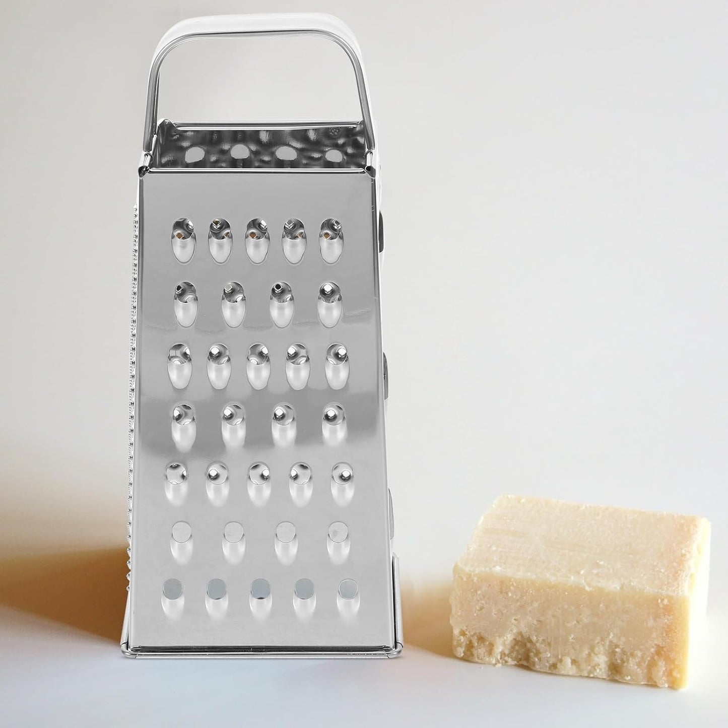SHERCHPRY Vegetable Slicer Box Grater, Stainless Steel Mandoline Slicer for Kitchen, 8inch Cheese Grater