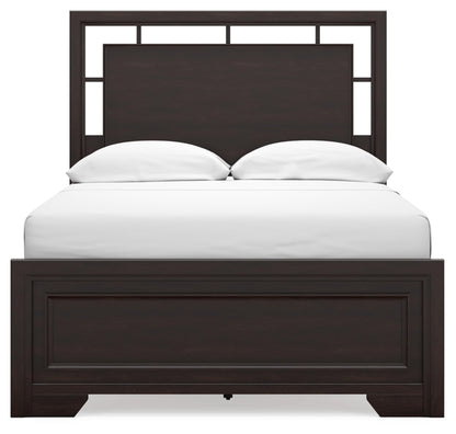 Signature Design by Ashley Covetown Traditional Full Panel Bed, Foundation or Box Spring Needed, Dark Brown