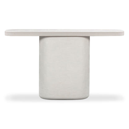 Tov Furniture Suraya Ivory Concrete Console Table