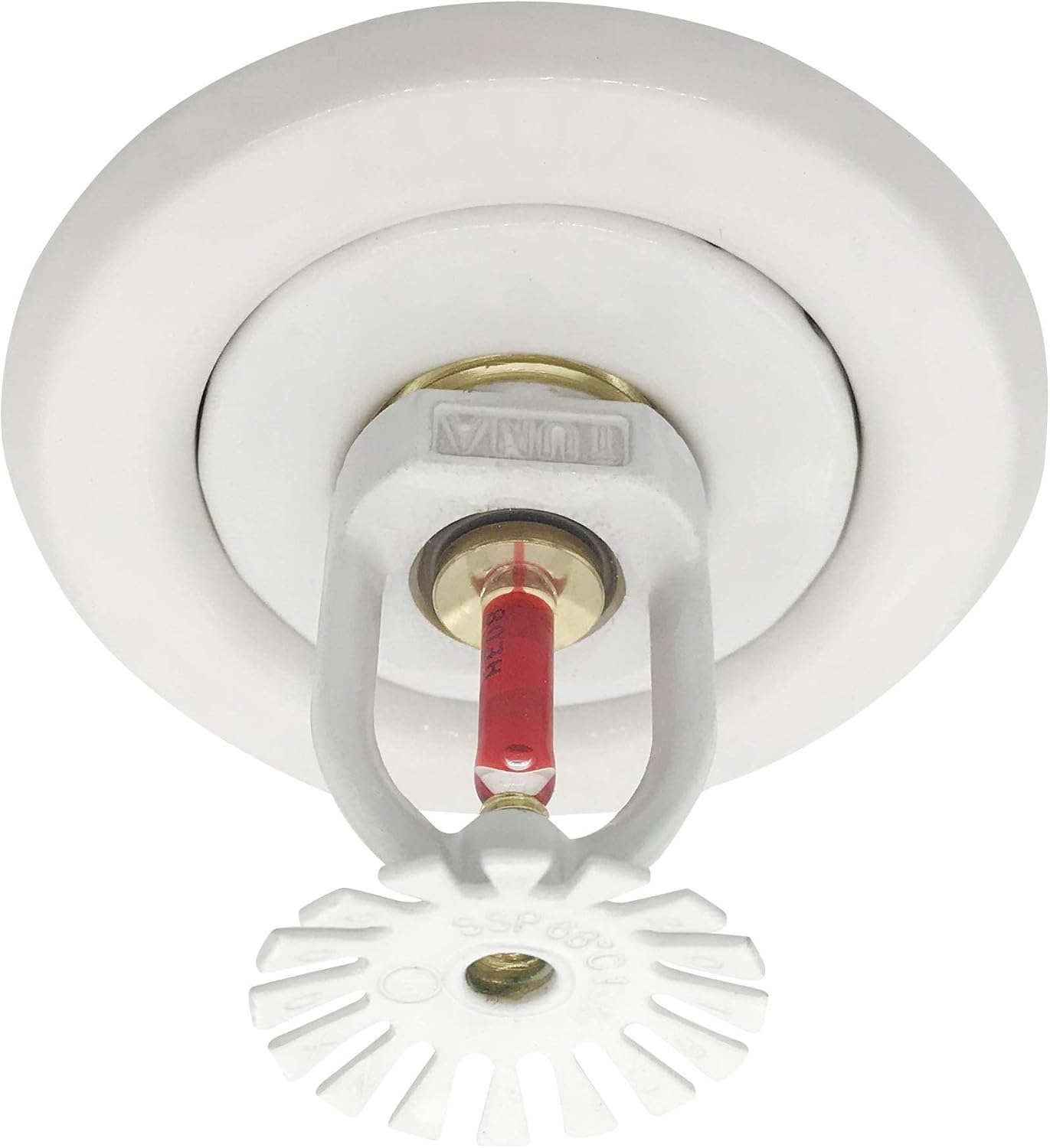 (2 Pack) 1/2 155F (68C) K=5.6 K80 TUNA UL & CUL Listed Fire Sprinkler Head Pendent Spray NPT Pendent Spray Standard