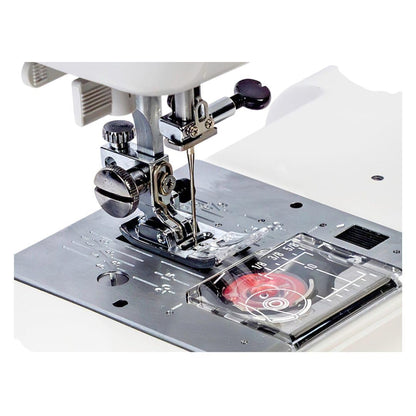 Janome HD5000 Heavy-Duty Sewing Machine for Beginners - Portable Mechanical Sewing Machines with Accessories and Cover, Leather Stitching Machine for Hemming, Clothes, Jeans, Quilting, Upholstery