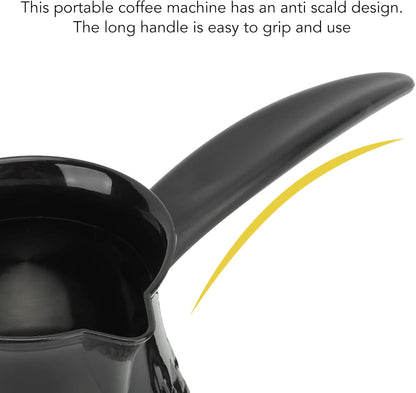 Dioche Stainless Steel Coffee Maker, Anti-Scald Electric Coffee Pot with Removable Handle, US Plug 110V, 600ml