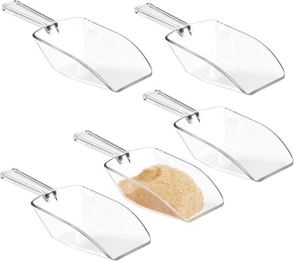 iDesign BPA-Free Plastic Multi-Purpose Measuring Scoops, 2 Tablespoon, Clear (Set of 5)