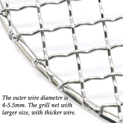 Round Barbecue Wire Rack, Dia 9.5" Multi-Purpose Grill Cooling Rack for Airfryer Instant Pot/Pressure Cooker