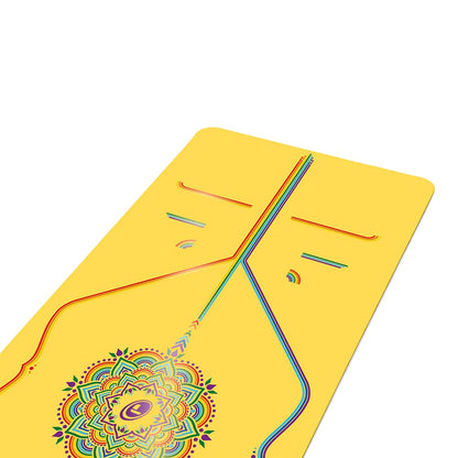Liforme Travel Yoga mat – Patented Alignment System, Warrior-Like Grip, Non-Slip, Eco-Friendly, Ultra-Lightweight and Sweat Resistant, Made with Natural Rubber