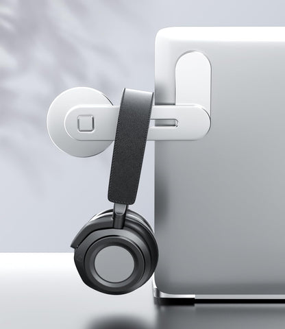CloudValley Magnetic Phone Holder for Laptop Designed for iPhone 17/16/15/14/13/12 MagSafe, Adjustable Phone Monitor Side Mount, Slim Portable Foldable Computer Expansion Bracket, Silver