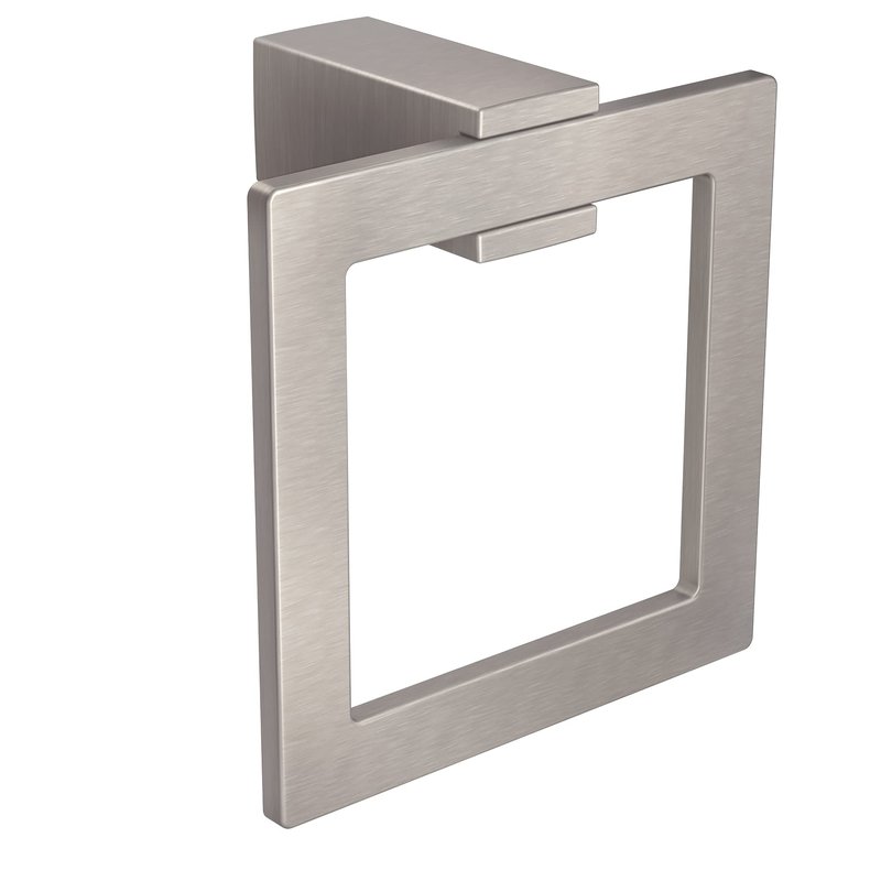 Moen Kyvos Collection Brushed Nickel Modern Bathroom Hand Towel Ring, BP3786BN