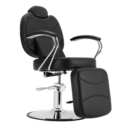 Multi-Functional Beauty Salon Barber Chair for Long Beauty Sessions and a Variety of Services Such As Haircuts, Shaving, Skincare Treatments, Tattoo Shop,and Makeup (Black)