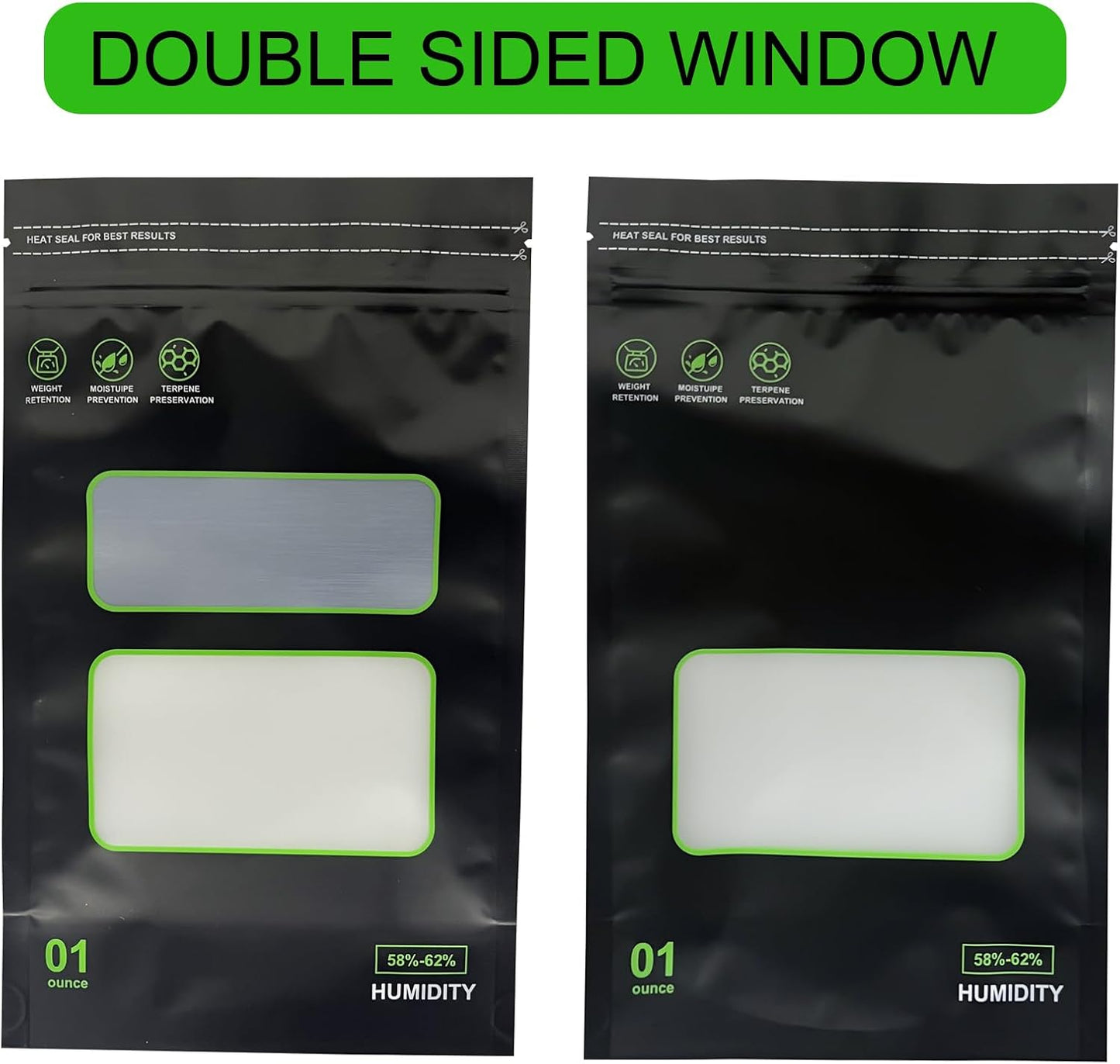 Lock & Seal 20 Pack Reusable Food Storage Bags - Heat Sealable, 1 oz, 6" x 9.8" x 3.15" Inch