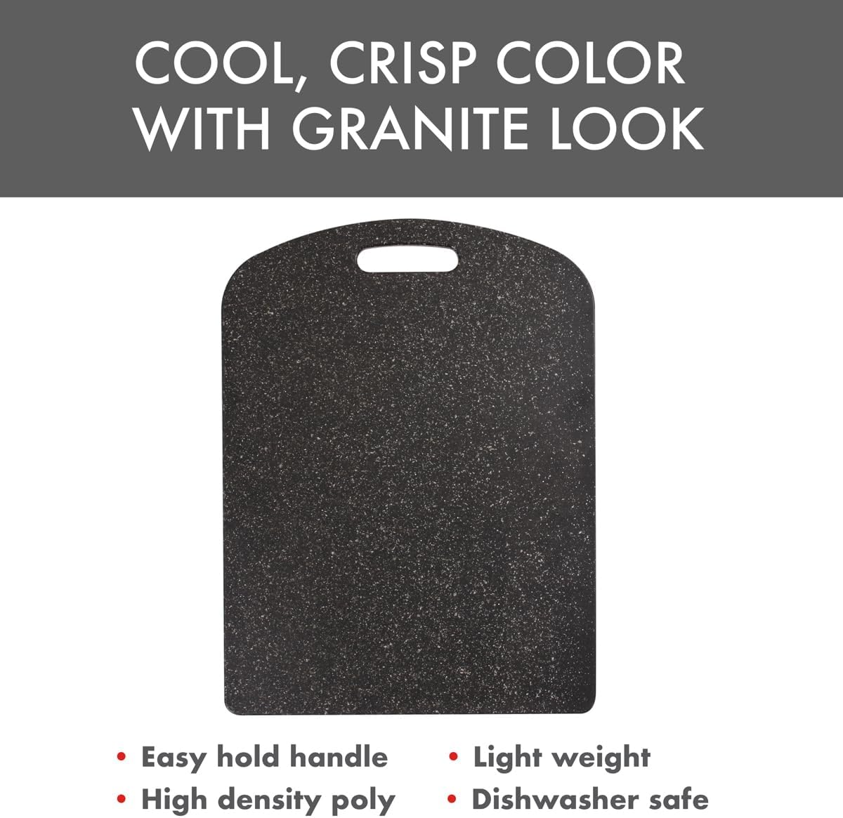 Dexas Decorator House SuperBoard Cutting Board, 12 by 16 inches, Heavy Granite