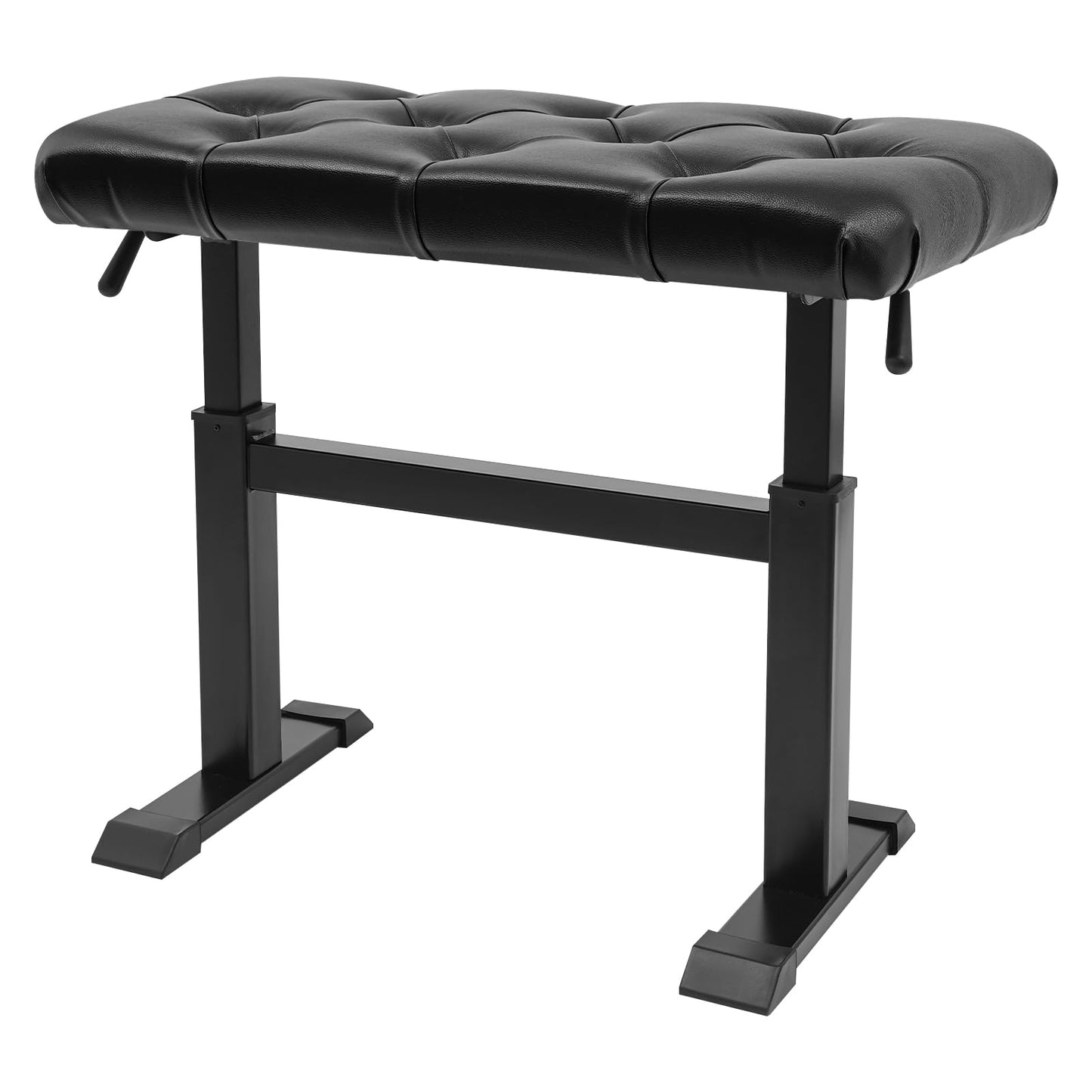 VitaChicuy Height Adjustable Piano Bench Hydraulic Lifting Keyboard Stools with P U Modern Leather Heavy Duty Piano Stool Sponge Lining Music Bench Seat for Bedrooms Living Rooms Entryways