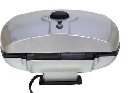 Brentwood AR-136 Silver 6 Piece Non-Stick Arepa Maker, 1"