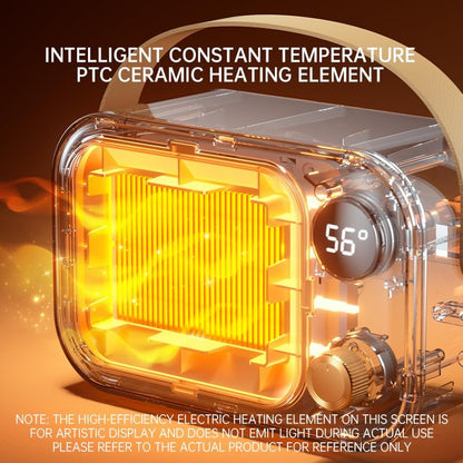 Indoor Heater, 1200 Watt Portable Electric Heater, Temperature Controlled Lightless PTC Ceramic Heater for Bedroom and