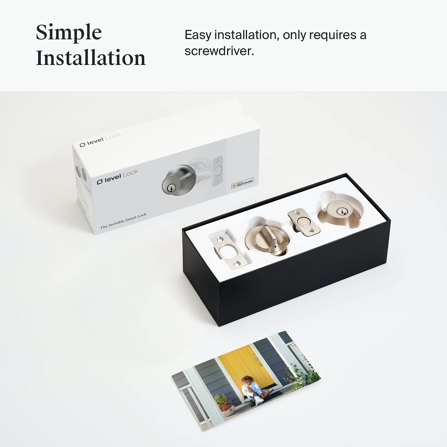 Level Bolt Smart Deadbolt - Make Your Lock Smart & Keep Your Existing Hardware and Keys - Keyless Entry via Level App (iOS & Android) - Works with Apple Home