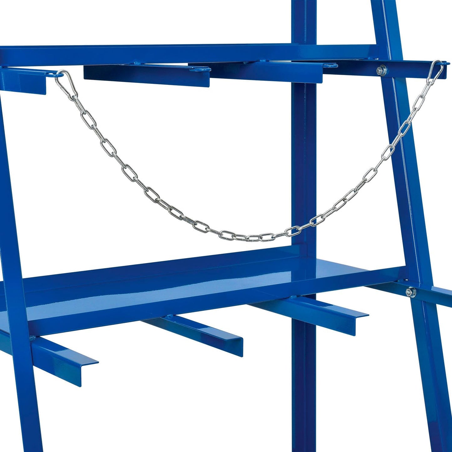 Global Industrial Vertical Bar Rack with Three Bays, 3000 lbs Capacity, Steel Construction, 39" W x 24" D x 84" H, Blue Powder Coat Finish, Assembly Required