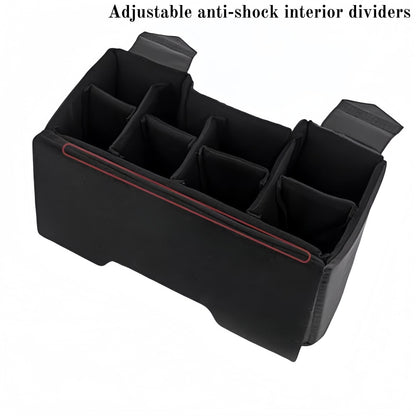 Perle Path Full Aluminum Camera Carry-On Luggage DSLR Shockproof TSA lock Photography Gear Case with Removable Dividers & 360° detachable Wheels Luggage Rolling camera bag Camera storage case (silver)