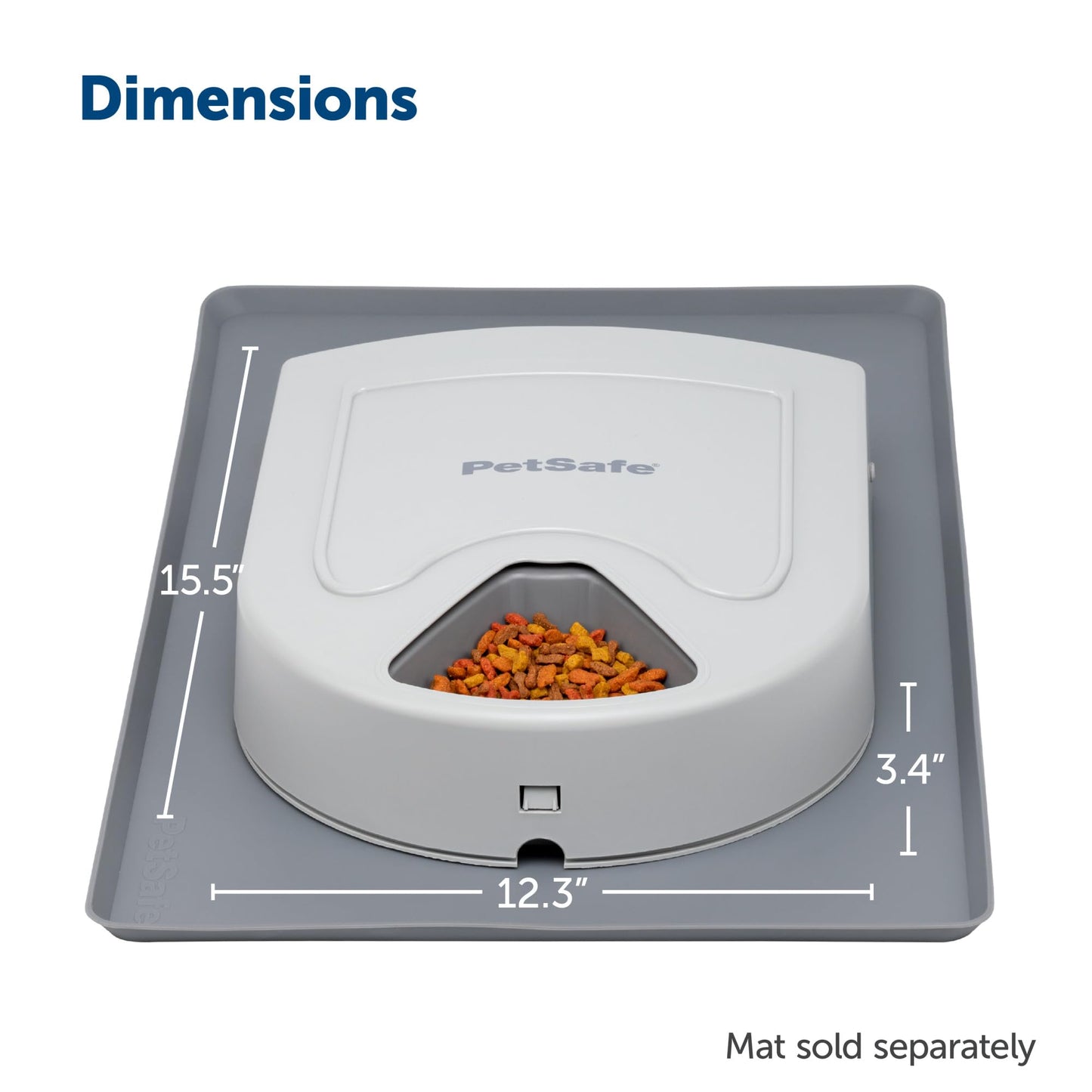 PetSafe 5 Meal Automatic Dog and Cat Feeder, Dispenses Dog Food or cat Food, Digital Clock