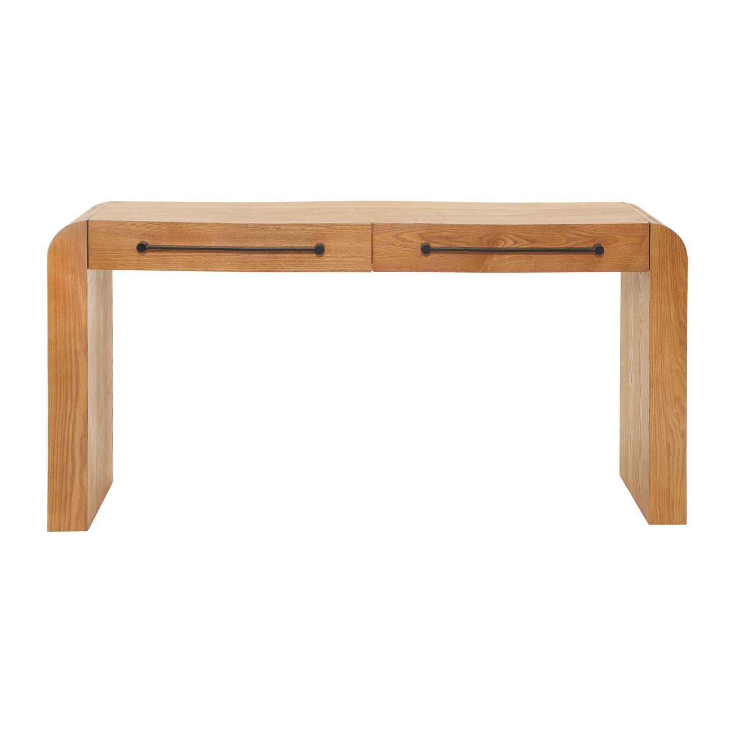 Christopher Knight Home Rulor Modern Console Table with Drawers, Wooden Narrow Console Table with Storage, Minimalist Narrow Entryway Table for Hallway, Behind The Couch, Living Room, Natural