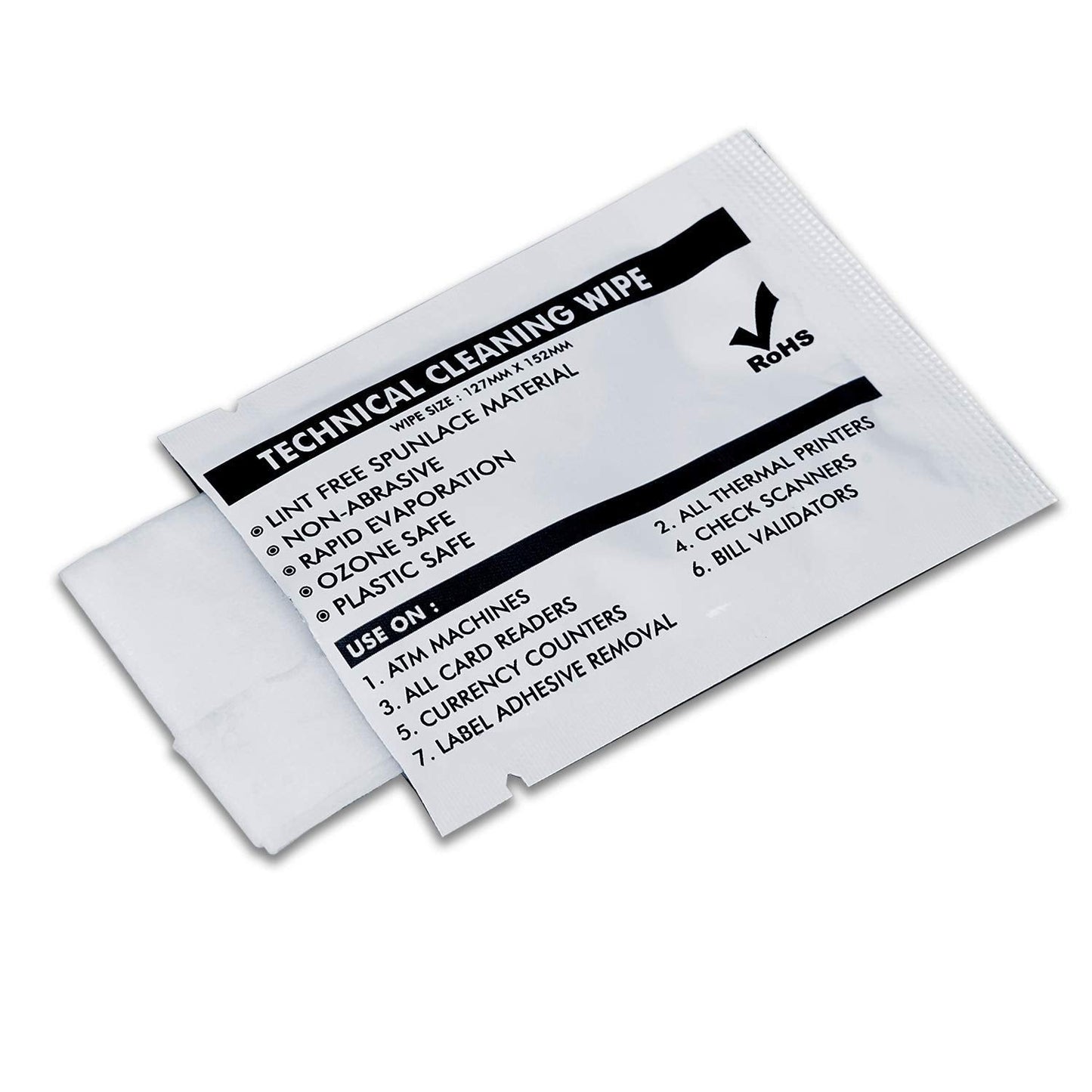 99.9% Technical Prep Pads, 5"×6" Multi-Purpose Large Non Woven Handy Wipes Cleaning for Surfaces/Electronics/Industrial/Thermal Paste Remover, etc, 40/Box