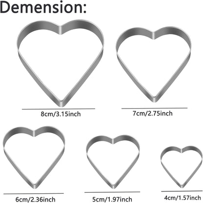 Mickey Love Heart Cookie Cutter, Set of 5, Pack of 2