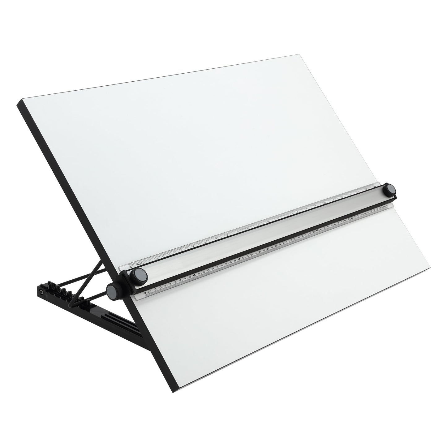 Acurit Multi-Angled 24”x36” PXB Drawing Board for Artists and Designers - Portable Tabletop Workspace, Drawing, Sketching, Drafting, Painting - Portable Laminated Surface w/Ruler & Parallel Motion Bar