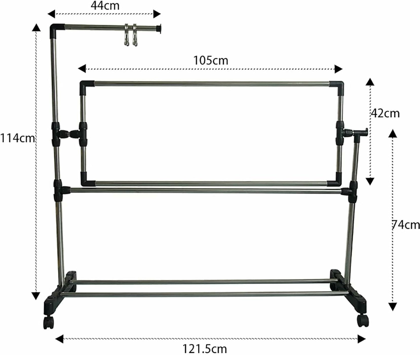 Embroidery Stand - Height Adjustable Floor Frame for Versatile Needlework, Cross Stitch & Sewing - Convenient Lap Table Holder for Art Craft~/