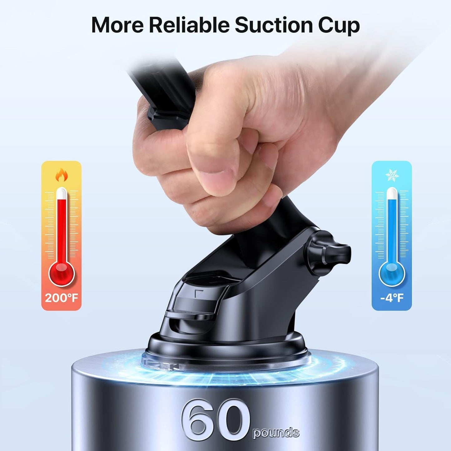 [Military-Grade Reliable Suction] Miracase Car Phone Holder, Universal Mobile Phone Holder for car, car Phone Mount for Dashboard Windshield Vent Compatible with All Smartphones