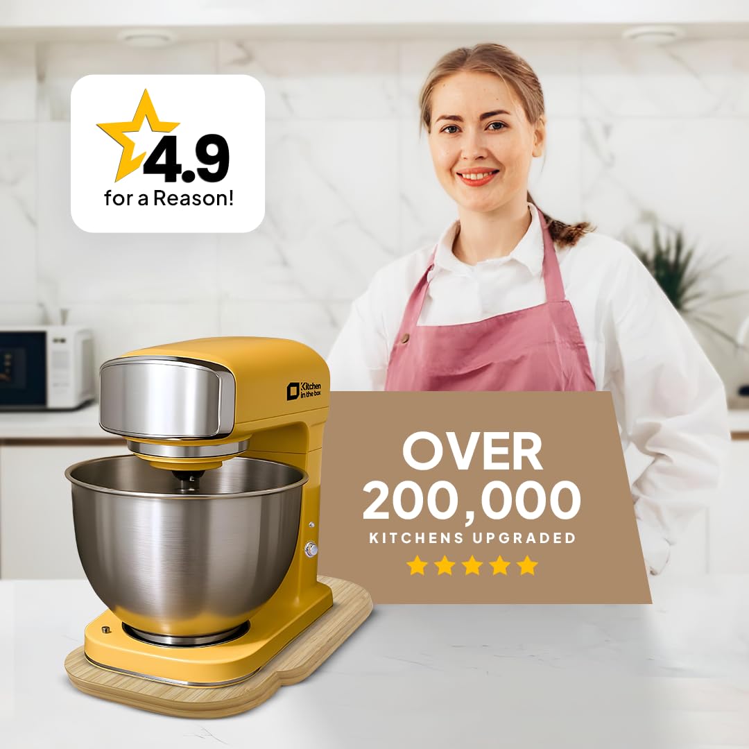 Ibyx Elegant Round Sliding Tray for Your Pressure Cooker, Air Fryer & Heavy Kitchen Appliances - Sturdy, Slides Easily from Under The Cabinet (Natural, 13”)