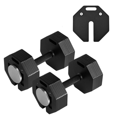 Adjustable Dumbbell Sets 110LB Pairs Durable Steel Build, Free Weights Dumbbells Set with Anti-slip Handle, 5 LBS Increment, For Full Body Home Gym Workout 110LBSx2