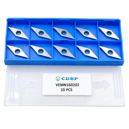 CDBP Diamond Carbide Replacement Insert cutter for woodturning, 10 x 28- Dia4.3mm with Sharp Point Indexable carbide cutter fits For Detailer Wood Turning Tools, 10pcs