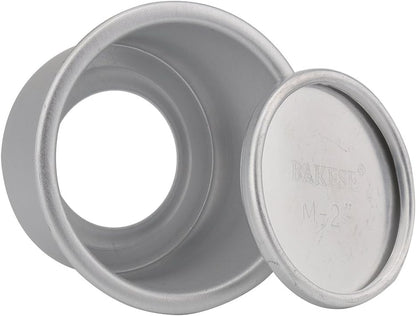 Mini Springform Pans, 2.5 Inch Anodized Aluminum Cake Mould, Removable Bottom Pudding Mold, 5 Pack