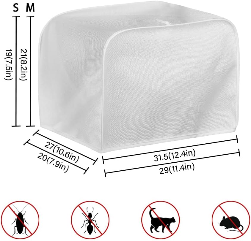 Yellow Toaster Dust Cover, Universal Storage Bag for 2 Slice Bread Toaster, Small Appliance Cover