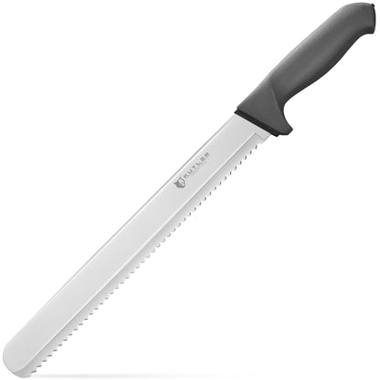 KUTLER Professional 12-Inch Bread Knife and Cake Slicer with Serrated Edge - Ultra-Sharp Stainless Steel Cutlery
