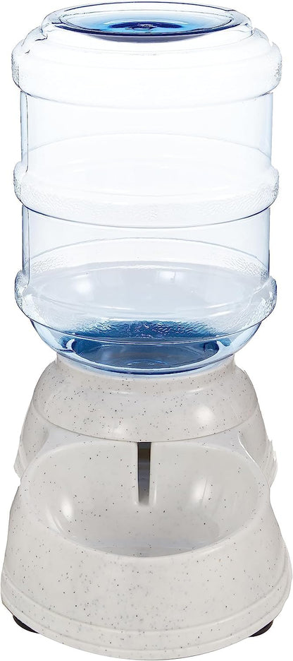Amazon Basics Gravity Pet Water Dispenser for Cat and Dog, Easy to Clean, 1 Gallon Capacity, Small, Gray