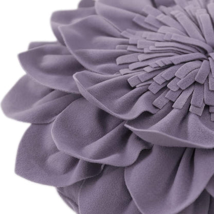 OiseauVoler 3D 12 Inch Decorative Flower Throw Pillows with Insert Included Accent Round Pillow Handmade Cushion