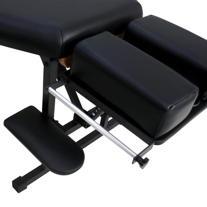 Helsevesen Arena 120 Portable Stationary Chiropractic Table, Thoracic & Pelvic Drops, Foldable Treatment Table with Adjustable Headrest, Height Not Adjustment