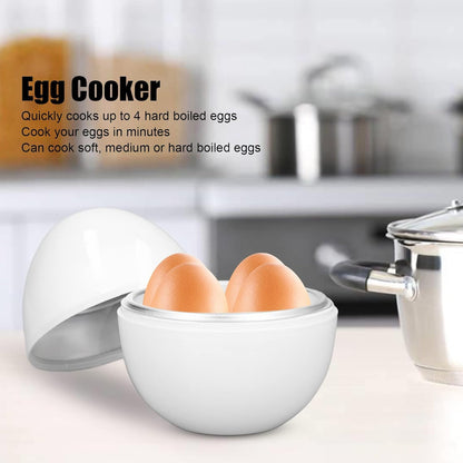 Microwave Egg Boiler, 4 Capacity Cooker for Hard Soft Boiled Eggs, Poached Omelets Cooking Utensils
