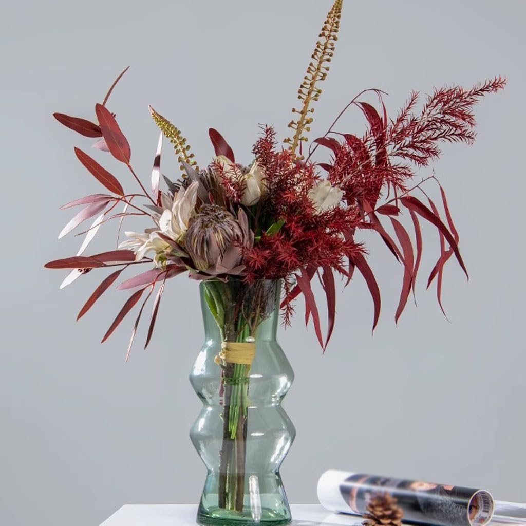 Bonsai Tree Pot for Fake Tree Modern Light Luxury Simulation Flower Art Set Decorazione Tavolo Da Pranzo Sala Conferenze Fiori Finti Fiori Secchi Decorazione Domestica Per Interni for Office Living Ro