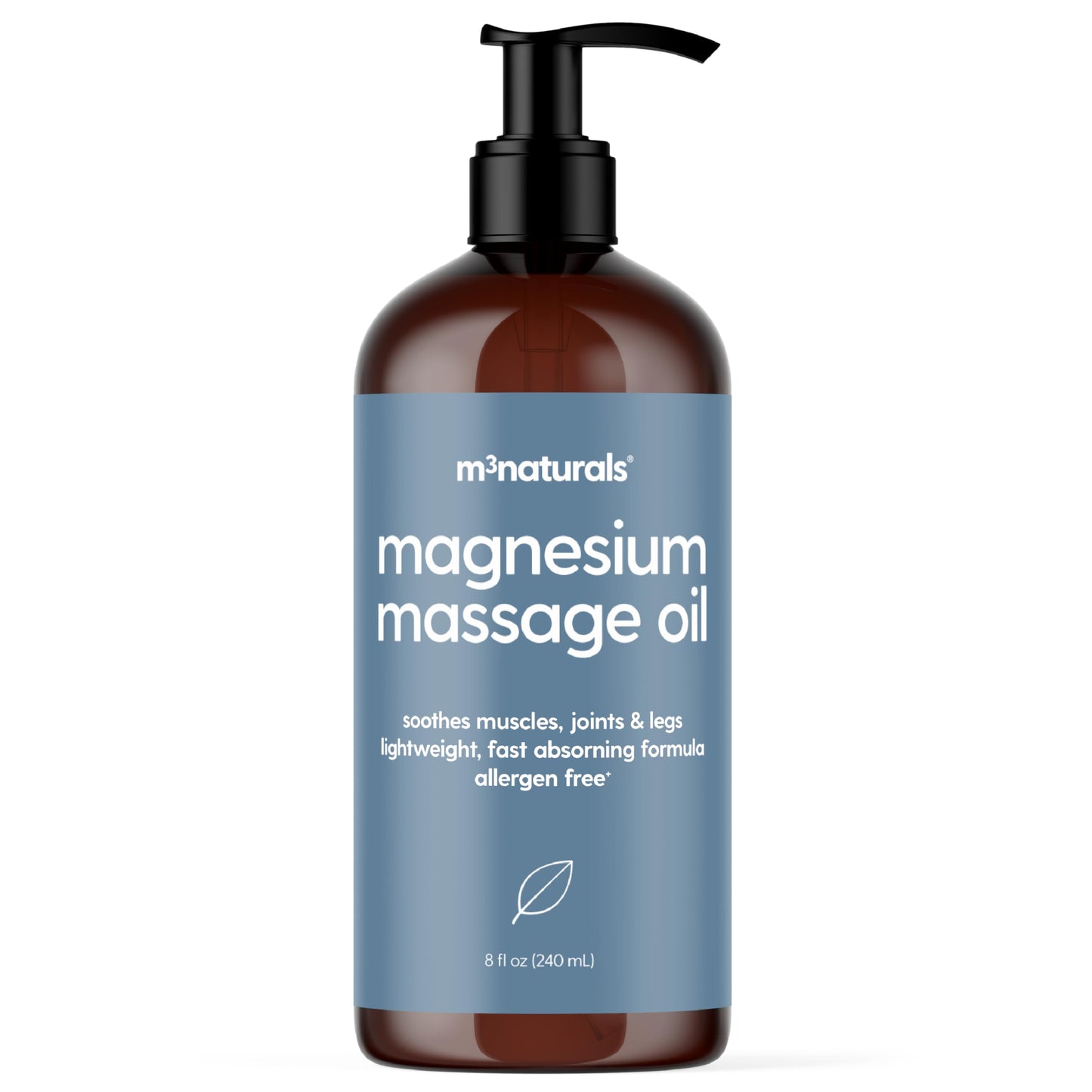 M3 Naturals Firming Body Massage Oil with Collagen & Stem Cell – Helps Smooth The Appearance of Cellulite & Improve Skin Texture – Refreshing Aromatherapy Body Oil for Legs & Full Body – 16 Fl Oz