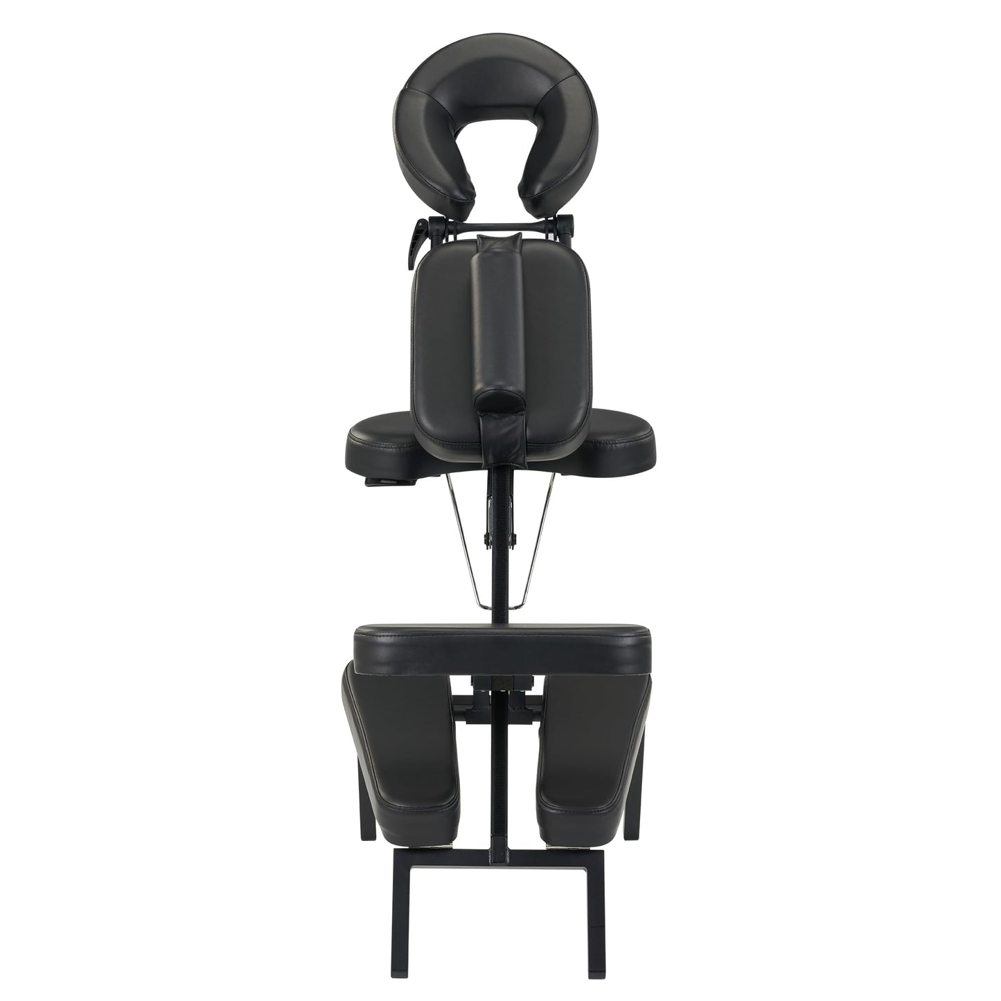 Master Massage Apollo Extra Large Portable Massage Chair – Lightweight Aluminum Tattoo Folding Chair with Enhanced Cushions and Wheeled Carrying Bag – Black